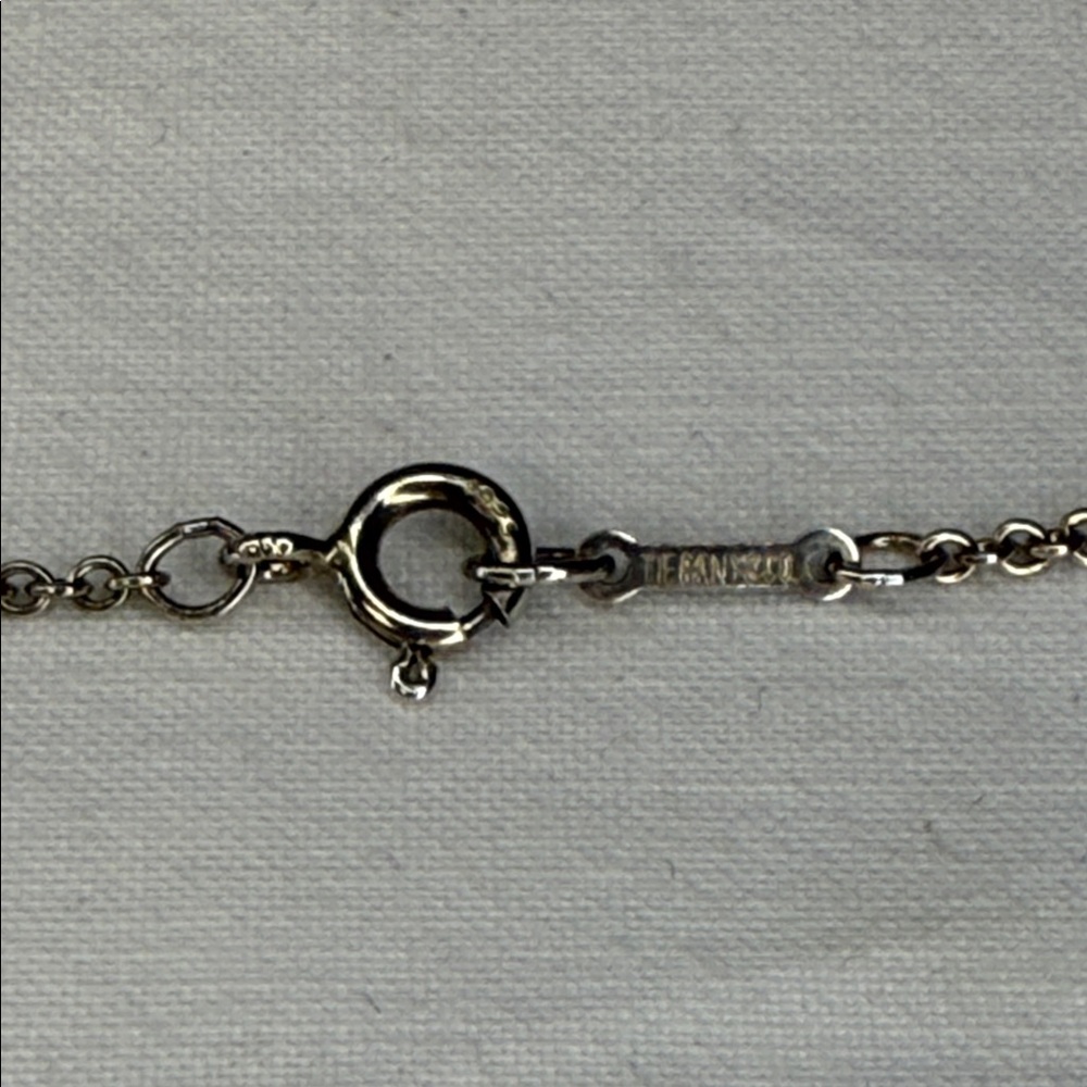 Tiffany & Co. Elsa Peretti Infinity Cross Pendant Necklace Sterling Silver 25" - Picture 6 of 6
